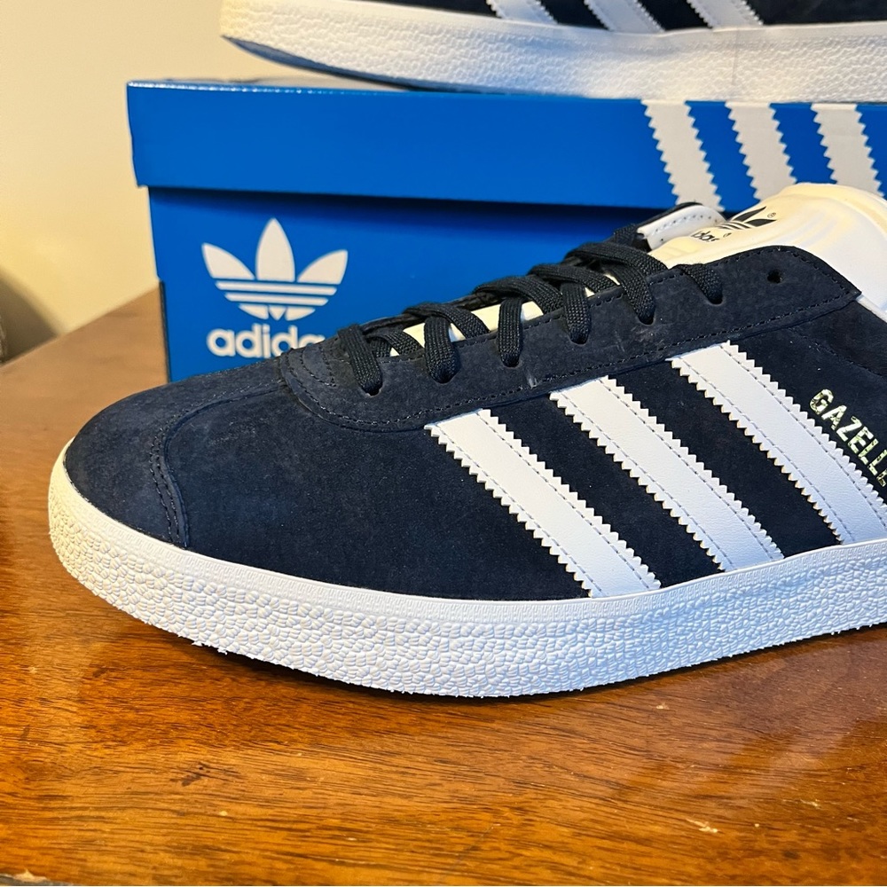 ADIDAS Collegiate Navy Gazelle Shoes - Picture 2 of 9